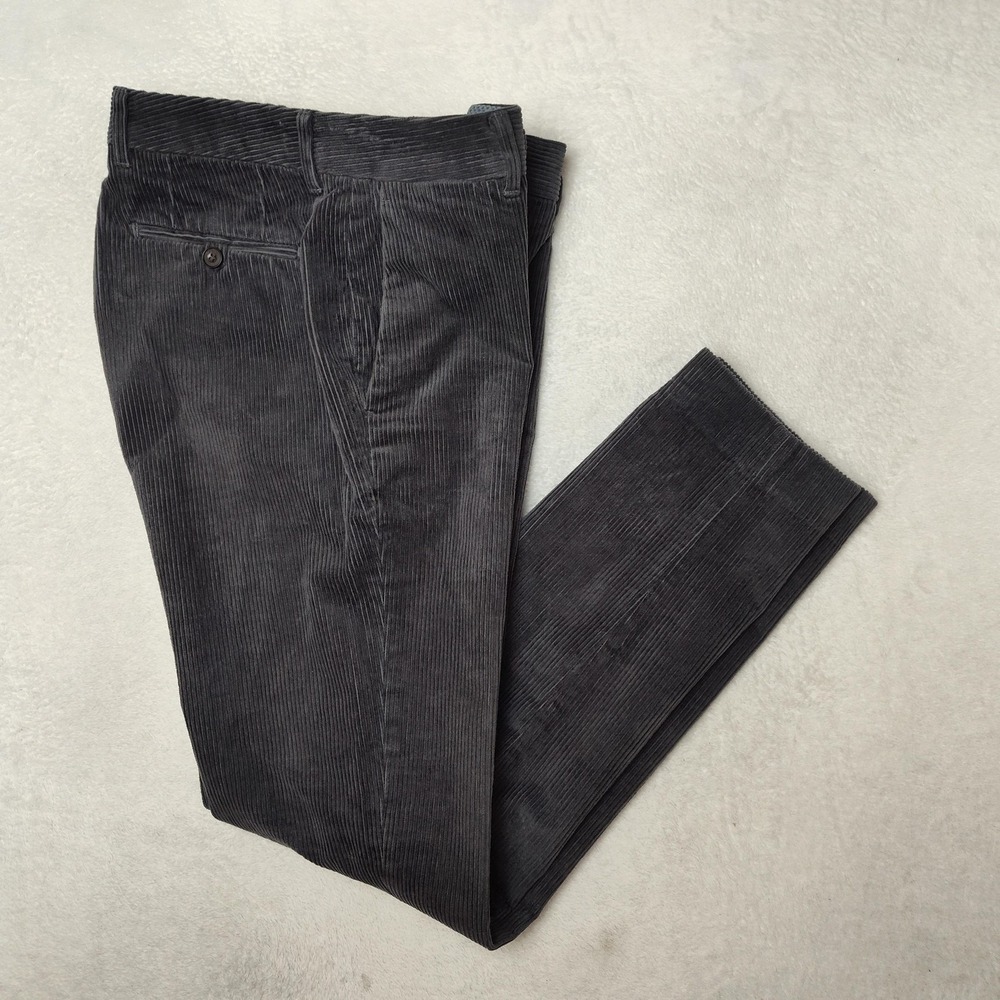 Bonobos‎ Pants Mens 29x30 Gray Slim Corduroy Chino Tapered Stretch Pocket